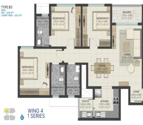 3.5 BHK